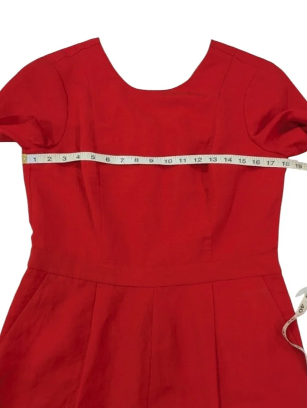 NWT Banana Republic Red Linen Blend Romper Shorts Size 8 Pockets Minimalist Chic